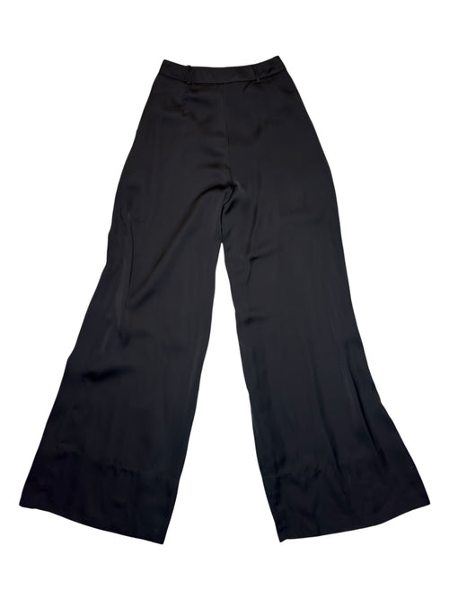 Vintage 2000s MISS SIXTY High Waisted Black Wide Leg Palazzo Trousers | Size XS