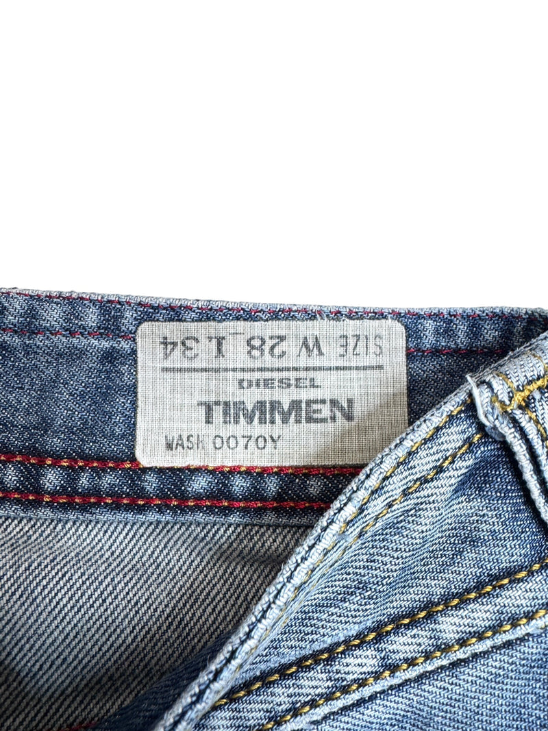 Vintage 2000s DIESEL Distressed Mid-Rise Blue Medium Wash Denim