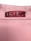 Vintage 2000s Y2K Preppy Chic Pastel Baby Pink Collared Cotton Blazer Jacket with Bedazzled Rhinestones | Size M