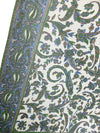 Vintage 2000s Y2K Bohemian Hippie Blue Brown & White Paisley Print Large Square Bandana Neck Tie Scarf
