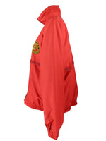 Vintage 90s Men’s ROK Marine Corps Red & Yellow High Roll Neck Zip Up Windbreaker Track Shell Jacket | Men’s Size XXL