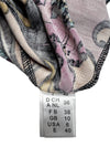 Vintage 2000s Y2K Missoni Silk Multicoloured Abstract Floral Collared Long Sleeve Button Up Blouse | Size S-M