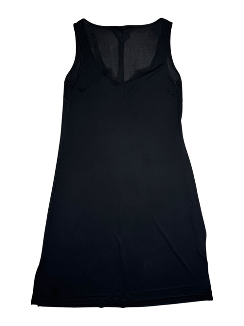 Vintage 2000s LA PERLA Black Midi Dress With Flower Details | Size M