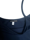 Vintage 2000s Y2K Krizia Jeans Blue Rhinestone Logo Sleeveless Tank Mini Dress | Size M