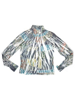 Vintage 2000s Floral Abstract Long Sleeve Collared Button Up Shirt | Size M