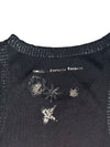 Vintage 2000s Y2K Marithé + François Girbaud Subversive Asymmetrical Grey Knit Sleeveless Tank with Ruching | Size XS-S