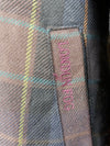 Vintage 80s London Fog Men's Wool Blend Streetwear Bohemian Solid Brown & Check Print Reversible Zip & Button Up Velour Bomber Jacket | Men’s Size XL