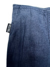 Vintage 2000s Y2K Moschino Preppy Minimalist Navy Blue Low Rise Skirt With Side Slit | Size S