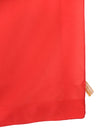 Vintage 70s Mod Chic Minimalist Solid Bright Red Small Square Bandana Neck Tie Scarf