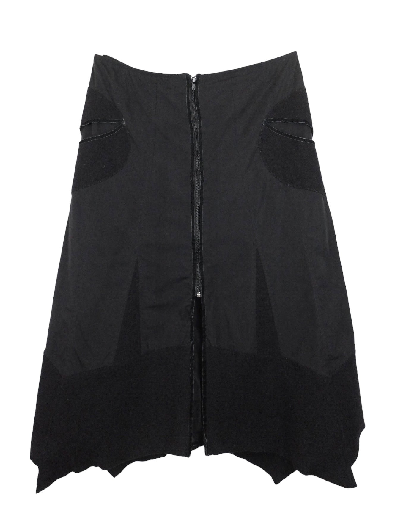 Vintage 00s Y2K Subversive Gothic Grunge Black Asymmetrical