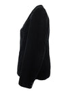 Vintage 80s Formal Preppy Black Velvet Basic Collared Button Down Blazer Jacket