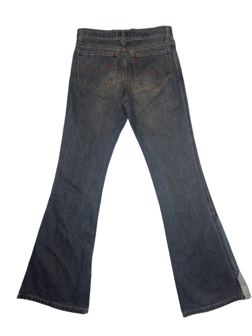 Vintage 2000s ENERGIE Mid-Rise Patchwork Stonewash Denim Jeans | Size S