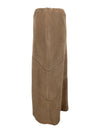Vintage 2000s Y2K Bohemian Hippie Chic Tan Brown Asymmetrical Patchwork Maxi Skirt | 27.5 Inch Waist