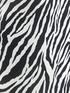 Vintage 2000s Y2K Black & White Zebra Animal Print Square Bandana Neck Tie Scarf