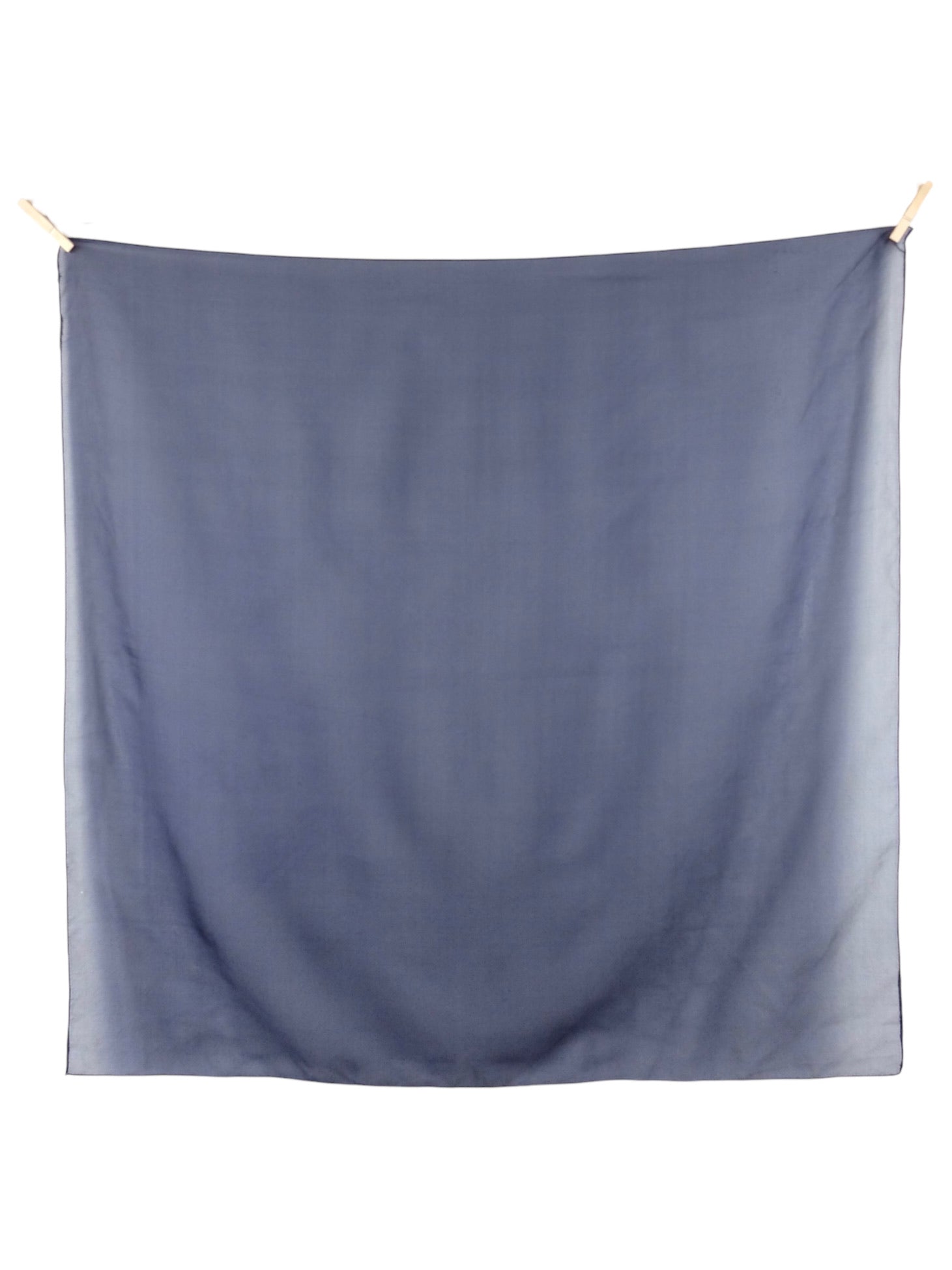 Vintage 2000s Y2K Chic Minimalist Dark Navy Blue Solid Basic Square Bandana Neck Tie Scarf