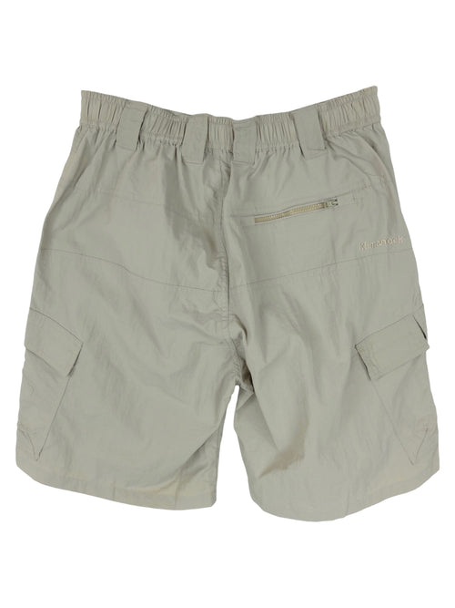 Vintage 2000s Y2K Deadstock Streetwear Athletic Sports Men’s Beige Tan Khaki Solid Basic Cargo Bermuda Shorts | 30 Inch Waist