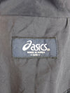 Vintage 2000s Y2K Men’s Asics Branded Streetwear Utility Gorpcore Dark Navy Blue Solid Basic Logo Roll Neck Zip Up Lightweight Windbreaker Shell Jacket