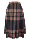 Vintage 70s Mod Chic Schoolgirl Academia Punk Style High Waisted Wool A-Line Pleated Midi Skirt | 30 Inch Waist
