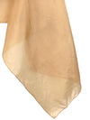 Vintage 90s Silk Chic Mod Solid Basic Beige Tan Wide Long Wrap Neck Tie Shawl Scarf