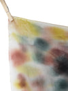 Vintage 2000s Y2K Silk Hippie Multicoloured Tie Dye Acid Wash Large Square Bandana Neck Tie Scarf