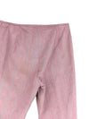 Vintage 2000s Y2K Max Mara Max & Co Low Rise Pink Red Low Rise Straight Leg Capri Pants with Back Lace Tie Detail