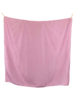 Vintage 2000s Y2K Silk Minimalist Dusty Rose Pink Solid Basic Large Square Bandana Neck Tie Scarf