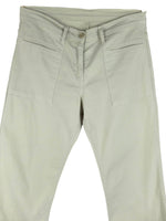Vintage 2000s Y2K United Colors of Benetton Minimalist Low-Mid Rise Basic Tan Khaki Straight Leg Bootcut Trouser Pants