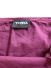 Vintage 2000s Y2K Hippie Festival Fuchsia Purple Pink Wide Leg Harem Pant Sleeveless Halter Jumpsuit Pantsuit with Drawstring Ties