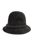 Vintage 40s Grey Felt Brimmed Fedora Hat