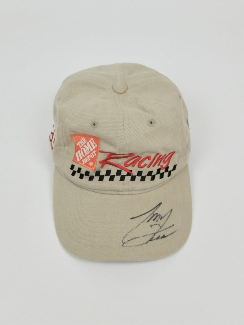 90s Signed Tony Stewart NASCAR Home Depot 1999 Race Baseball Cap