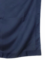 Vintage 70s Mod Bohemian Chic Navy Blue Solid Basic Polyester Square Bandana Neck Tie Scarf