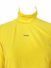 Vintage 90s Sportswear Streetwear Athletic Roll Neck Turtleneck Pullover Reversible Bright Blue & Yellow Long Sleeve Outerwear Shirt | Women’s Size Extra Small-Small