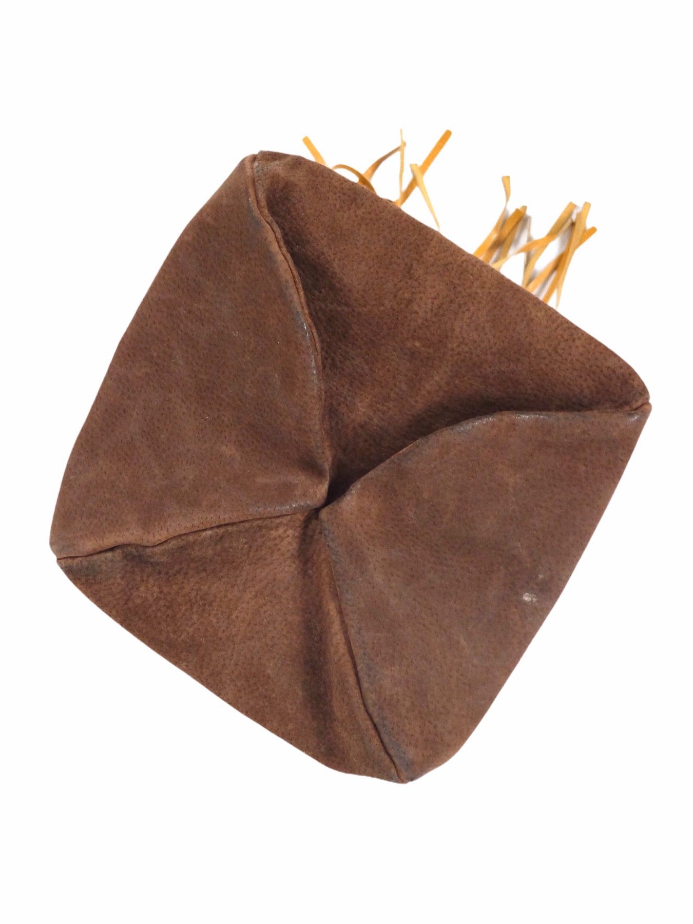 cotton canvas bohemian hippie bucket bag-Brown-One size – Lakhay