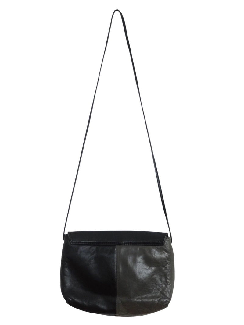 Best Vintage Rivet Black Gray Leather Rucksack Bag Womens Small School –  Feltify