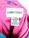 80s Athletic Blue and Pink Hooded Windbreaker Jacket