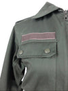 Vintage 80s Deadstock Utilitarian Army Green French Military Surplus Workwear Canvas Jacket