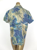 80s Tropical Hawaiian Collared Short Sleeve Button Up Shirt