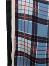 Vintage 90s Y2K Tartan Check Print Blue & Red Square Bandana Neck Tie Scarf