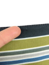 Vintage 90s Mod Preppy Academia Silky Green Argyle Check Patterned Small Square Bandana Neck Tie Scarf