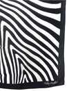 Vintage 80s Rave Festival Style Black & White Psychedelic Op-Art Abstract Patterned Square Bandana Neck Tie Scarf