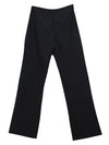 Vintage 90s Y2K Preppy Formal Going-Out Clubwear High Rise Black Pinstripe Straight Leg Trouser Dress Pants | 28 Inch Waist