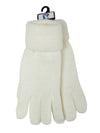 Vintage 80s Deadstock White Knit Solid Basic Mittens
