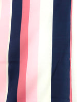 Vintage 60s Mod Psychedelic Hippie Minimalist Abstract Patterned Pastel Pink & Navy Blue Square Bandana Neck Tie Scarf