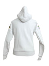 Adidas Germany Rio Olympics White Thick Zip Up High Neck Hooded Track Top Jacket | Size S
