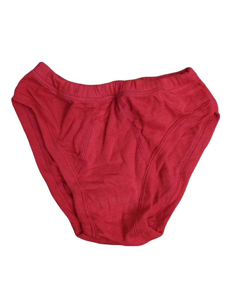 Vintage 60s Women’s Red Basic Solid Underwear Briefs | Size XS-S
