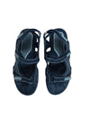 Vintage 00s Y2K Grannycore Dad Style Sports Black Foam Velcro Summer Hiking Sandals | Size EUR 40