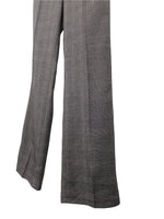 Vintage 00s Y2K Grey Check Print Mid-Rise Straight Leg Pleated Dress Trousers | 31 Inch Waist | EUR 38