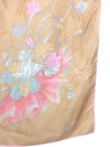 Vintage 80s Oscar de la Renta Silk Beige Handpainted Floral Large Square Bandana Neck Tie Scarf