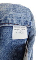 Vintage 80s Bohemian Streetwear Utilitarian Acid Wash Collared Long Sleeve Button Up Shirt | Men’s Size L | Women’s Size XXL
