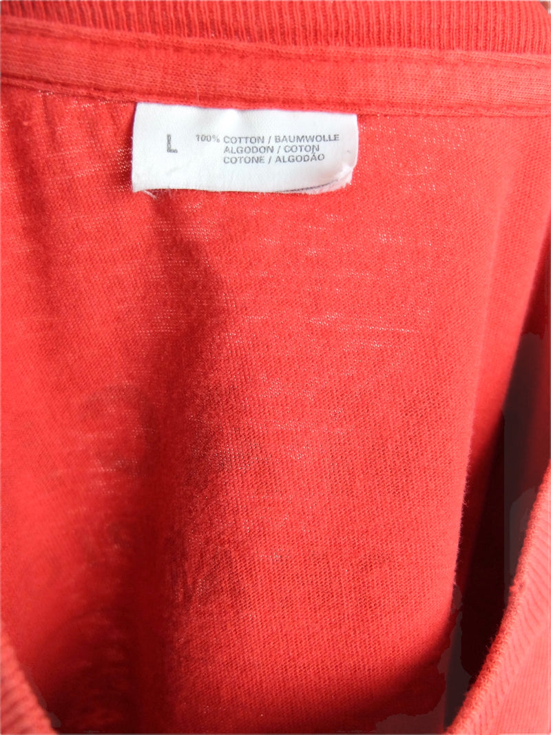 Vintage 90s Y2K Single Stitch Schumacher Shell Ferrari & Marlboro Sponsored Racing Crew Neck Red Short Sleeve Cotton T-Shirt | Size M-L